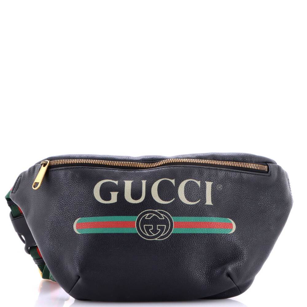 Gucci Medium Logo Belt Bag Printed Leather